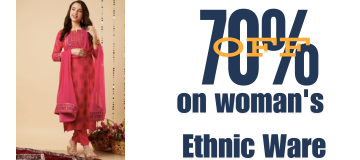 70% off on Ethnic ware.